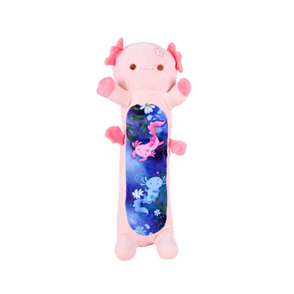 М'яка іграшка-подушка "Аксолотль-батон" HKF2206(Pink) розмір 100 см Вінниця - фото 1