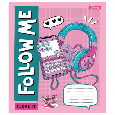 Зошит 1 вересня Follow me А5 24 аркушів клітинка (767276) Вінниця - фото 6