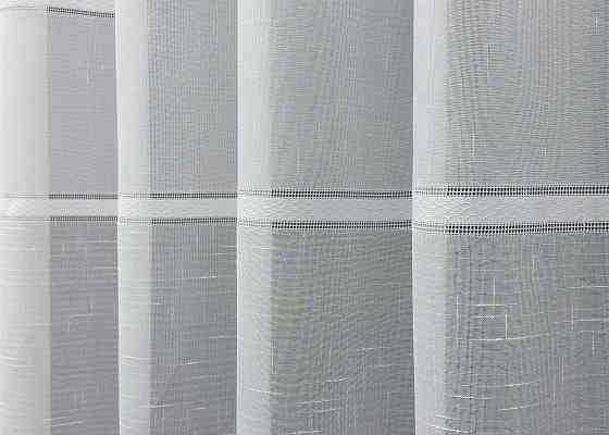 Тюль льон "Мережка" колір білий 1356т Київ