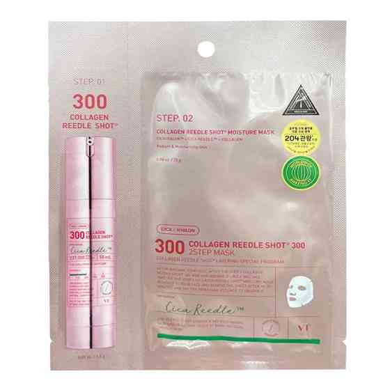 Маска увлажняющая коллагеновая Collagen Reedle Shot 300 2-Step Mask VT Cosmetics 1 шт Винница