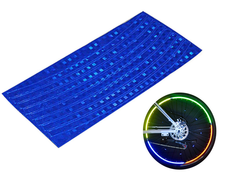 Світловідбивні наклейки на колесо велосипеда Feel Fit сині Бровари - фото 1