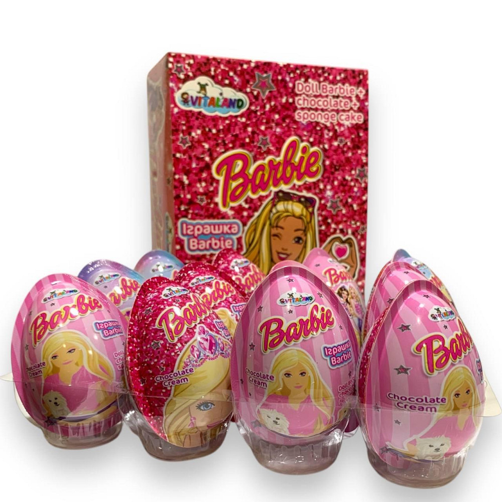 Упаковка яєць із сюрпризом Joy "Barbie", 15 гр, 12 штук, Vitaland Харків - фото 3