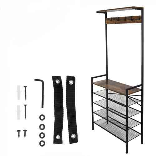 Полиця з вішалкою для зберігання взуття 189 см Ruhhy (27035) Нововолинськ