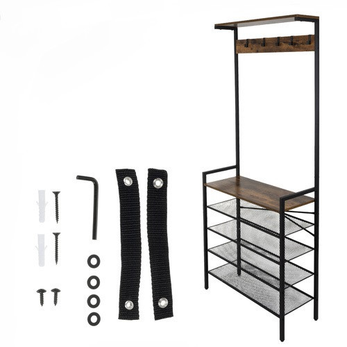 Полка с вешалкой для хранения обуви 189 см Ruhhy (27035) Нововолынск - изображение 3