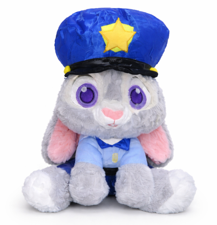 Мягкая игрушка Джуди Хопс 35 см из мультфильма «Зоотопия» — крупный плюшевый кролик-полицейский Киев