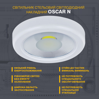 Світильник Electrum Oscar N- 40W 4000К IP54 (B-LD-1972) Вінниця - фото 2