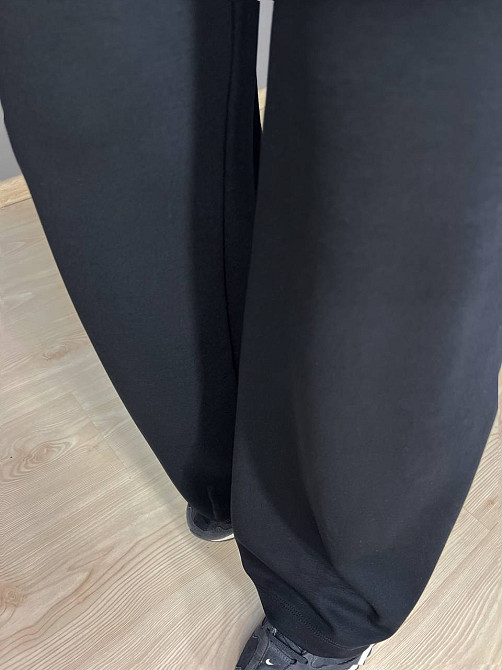 Костюм женский Prenses 3659 трикотажный футболка с брюками палаццо черный, черный, M Киев - изображение 10