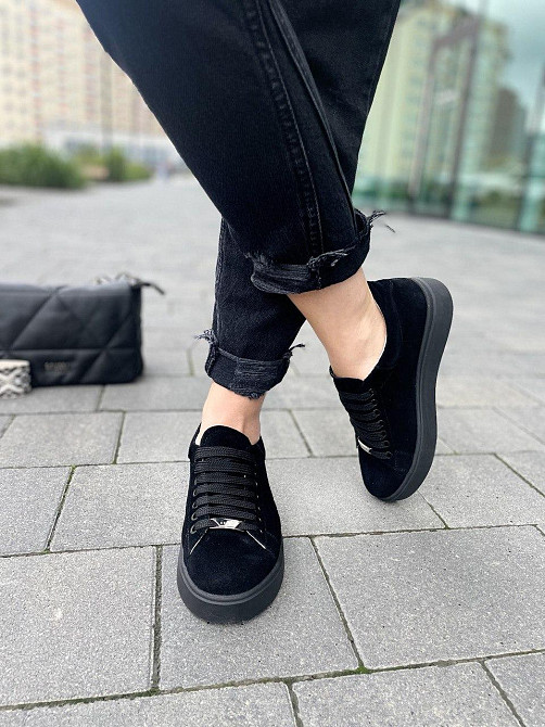 Kentro Кросівки жіночі KENTO 2171 чорні (весна-осінь, замша натуральна) (2646) 36р.38р.39р. Коломия - фото 2