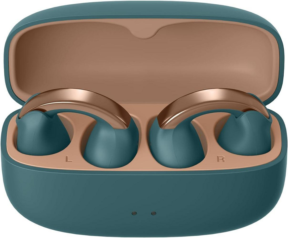 Наушники JVC HA-NP1T-A Бирюзовые, TWS Open Bluetooth 5.3, 24 ч работы, multipoint, быстрая зарядка, Киев - изображение 4