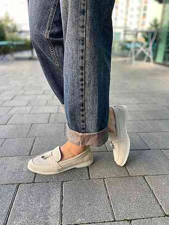 Mermaid Стильні жіночі лофери з натуральної замші світло-бежеві весна-осінь (6048) р. 36-41 / З Коломия
