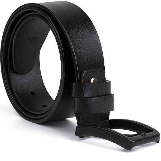 Мужской кожаный ремень classic Vintage 20222 Черный Киев