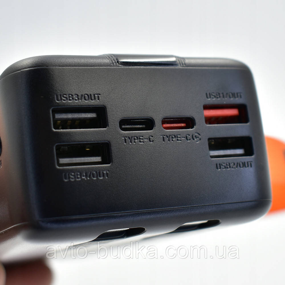 Powerbank FUMO PRO 30000mAh QC PD 3.0 со встроенными кабелями USB-C и Lightning Новый Роздол - изображение 5