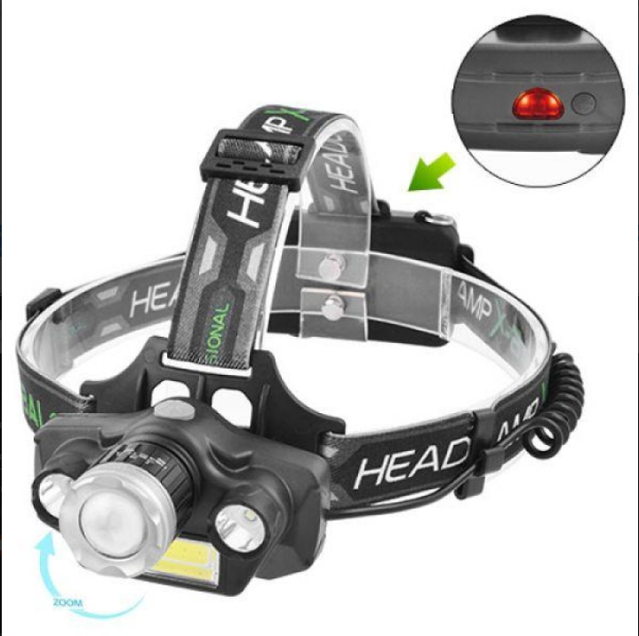 Ліхтарик налобний BAILONG BL-T64 COB, 2 акумулятори 18650, поворотна головка, 6 режимів роботи 4101 Одеса - фото 2