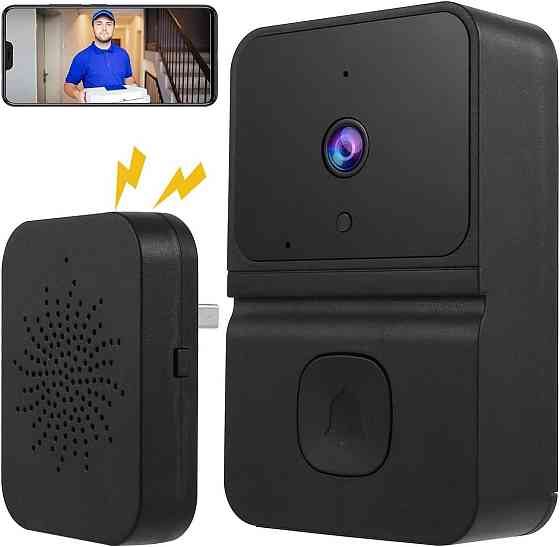 Бездротовий відеодзвінок BT Chou (Wi-Fi): Smart Doorbell з HD-камерою, нічним баченням та двостороннім аудіо Київ