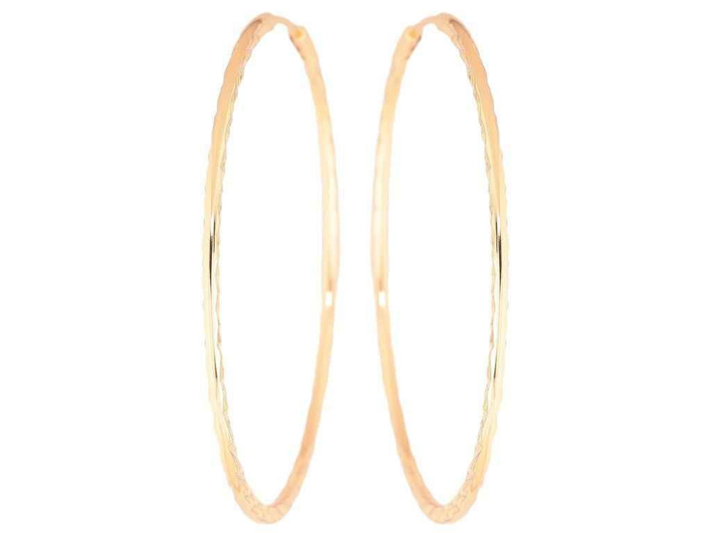 Сережки Позолота 18K кільця конго «Декоративний візерунок» ø 5.3см 270621 ТМ XUPING Київ - фото 1