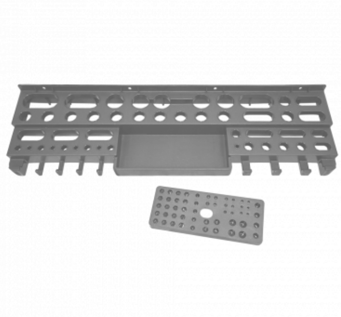 Полиця для інструменту 540*150*55мм зі вкладкою сірий мат Алеана Житомир - изображение 1