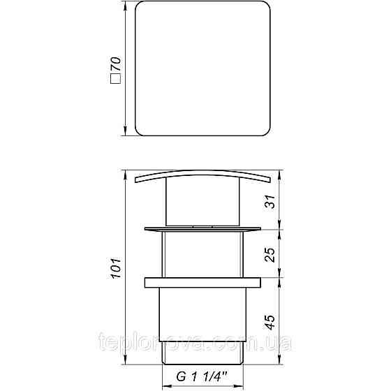 Донний клапан Globus Lux HG-043B (Click-clack) Чернівці
