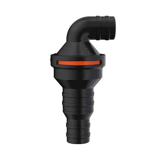 Зворотний клапан SEAFLO кутовий (90°) для шланга 25/32/38 мм — Універсальний (Marine Grade) Київ