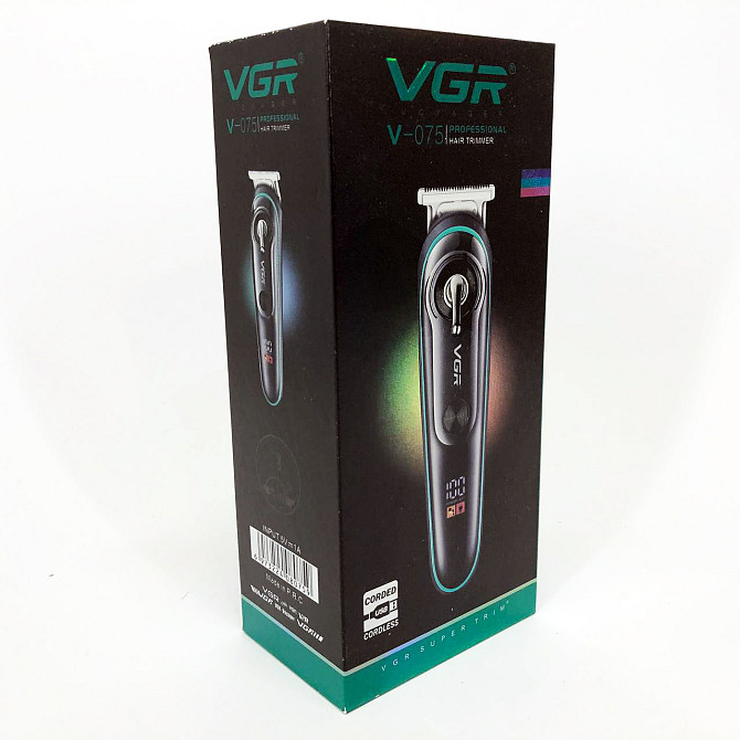 Електрична акумуляторна машинка для стрижки VGR V-075, Машинка для стрижки волосся і гоління JL-22 Одеса - фото 8