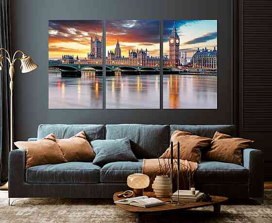Модульная картина в гостиную / спальню   Біг-Бен     ART-209_3A 100х150 см Киев