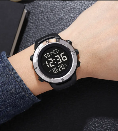 Чоловічий спортивний годинник Skmei 2015 (Чорний з чорним циферблатом S) Вінниця