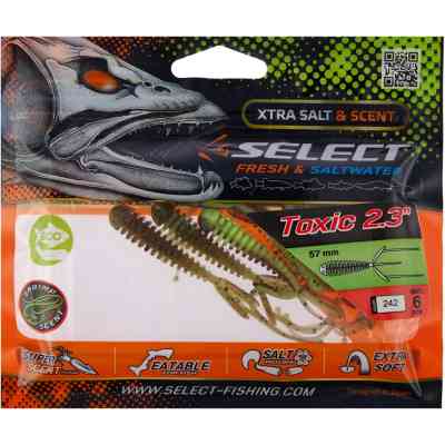 Силикон рыболовный Select Toxic 2.3" 242 (6 шт/уп) (1870.73.25) Винница