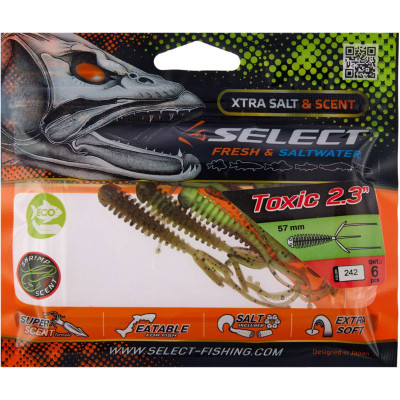 Силикон рыболовный Select Toxic 2.3" 242 (6 шт/уп) (1870.73.25) Винница - изображение 2