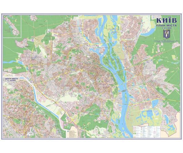 План м.Києва М1:21 000/картон/планки/, шт Київ - фото 1