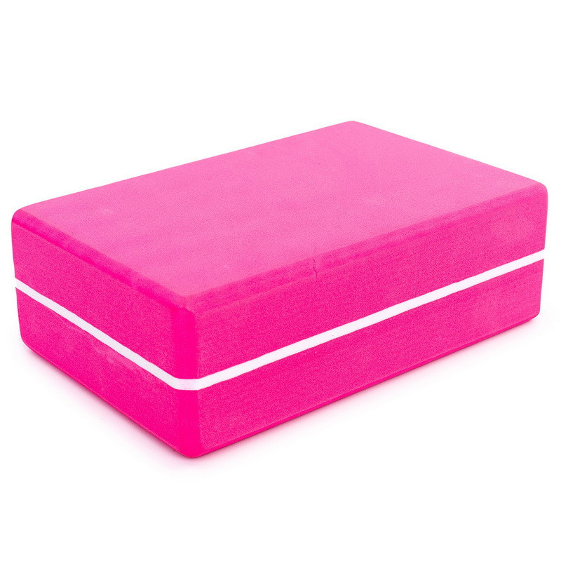 Блок для йоги с отверстием Record FI-5163 Вишнёвое - изображение 2