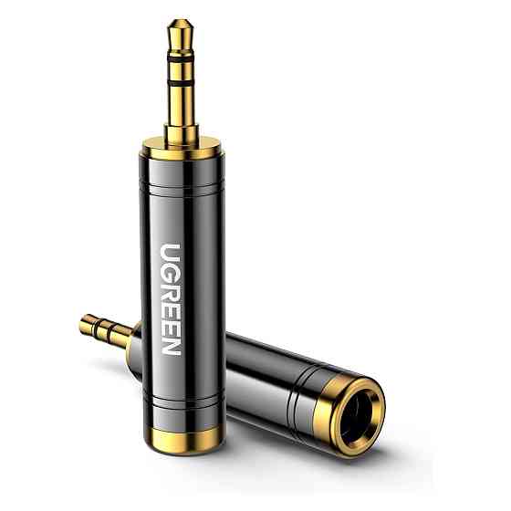 Перехідник 3.5 на 6.35 (6.5) мм UGreen AV168 HIFI Audio 60711 (Чорний) Николаев