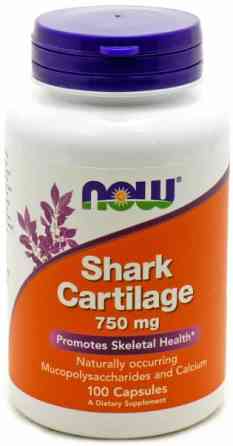 Акулячий хрящ Now Foods Shark Cartilage 750 мг 100 капсул Київ