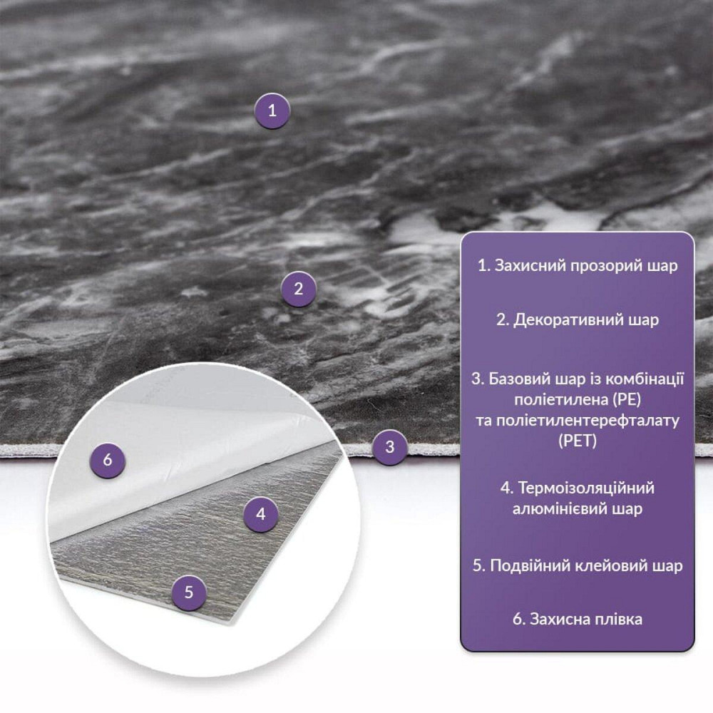 Самоклеящаяся стеновая PET плитка 600х300х2мм SW-00002349 Киев - изображение 2