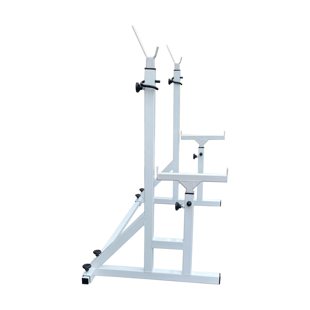 Стойки под штангу 50 на 50 мм со страховочными упорами Белый Киев - изображение 5