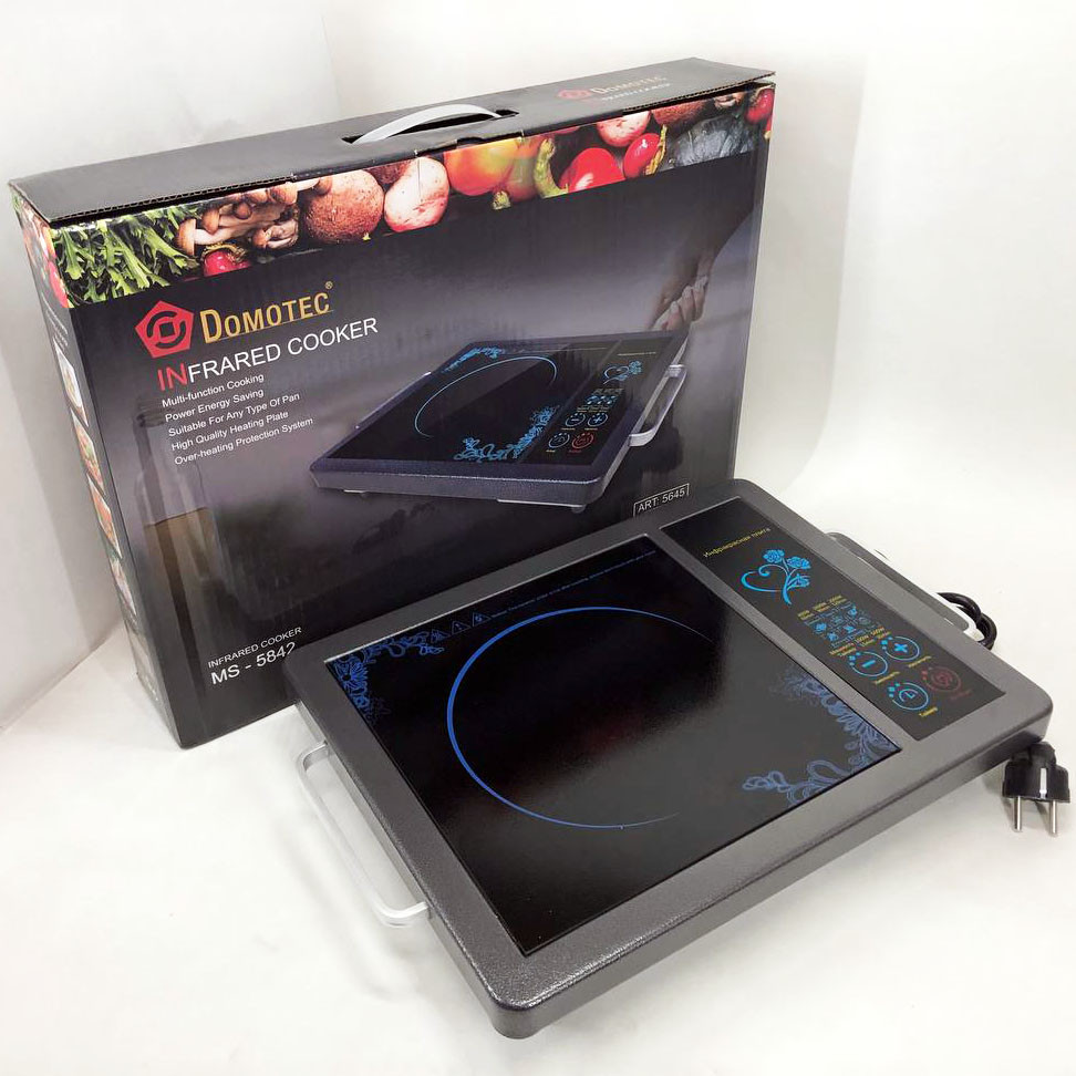 Побутова електроплитка Domotec MS-5842 2000 Вт, Зручна настільна плита для приготування страв EU-67 Львів - фото 15