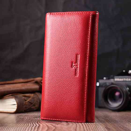 Отменный женский кошелек из натуральной кожи ST Leather 22524 Красный Киев
