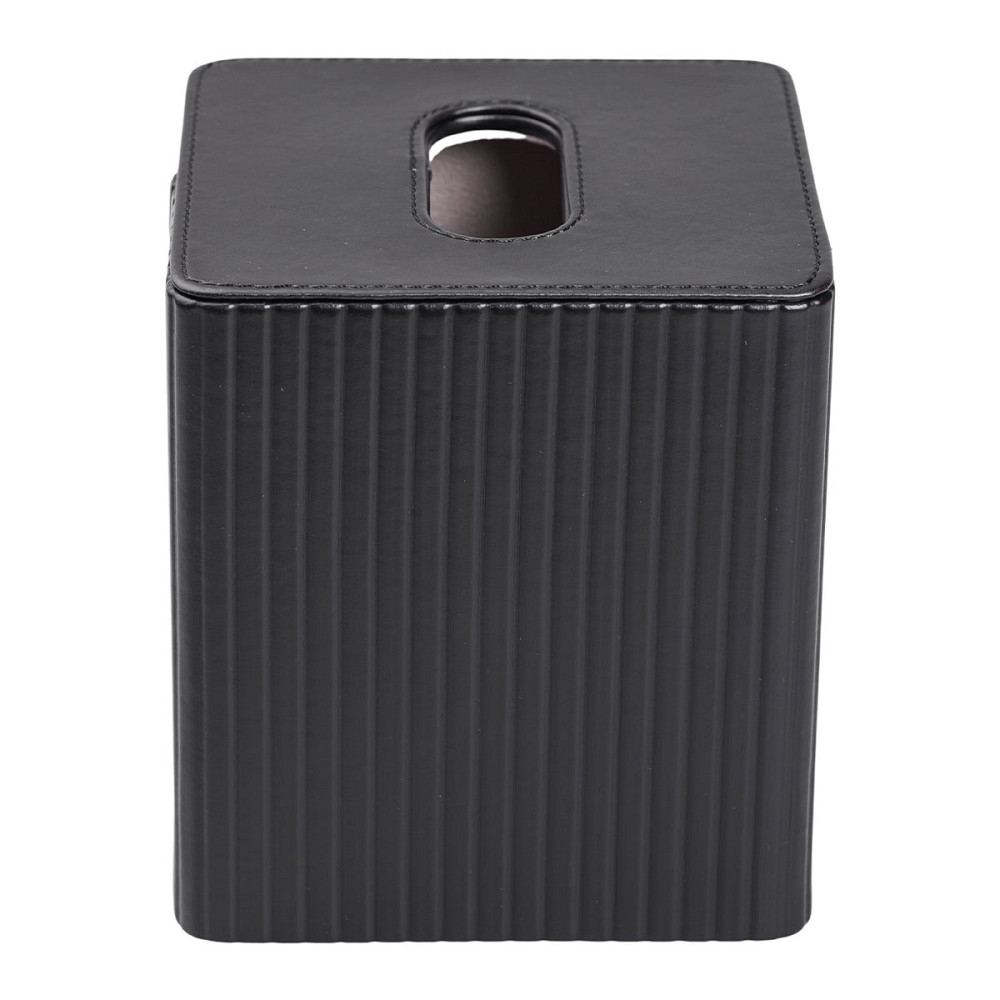 Yiwu Серветниця з екошкіри квадратна 13х13х14.5 см органайзер для серветок на стіл, Чорний HP-3 Коломия - фото 5