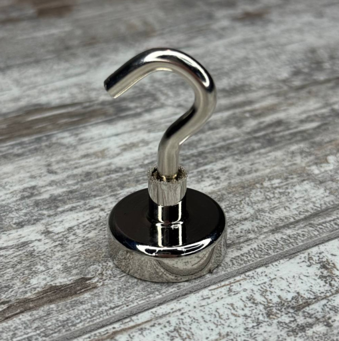 Неодимовый магнит с крючком N52, 25х7мм мощный и компактный инструмент для надежного удержания предметов Киев - изображение 2