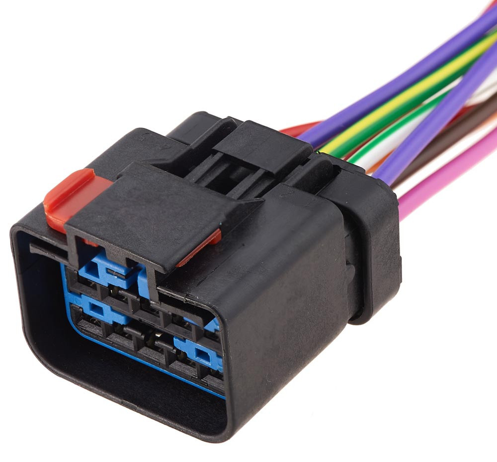 Електричний з'єднувач із дротом, 10-контактний Чорний, Пластик, Київ - фото 1