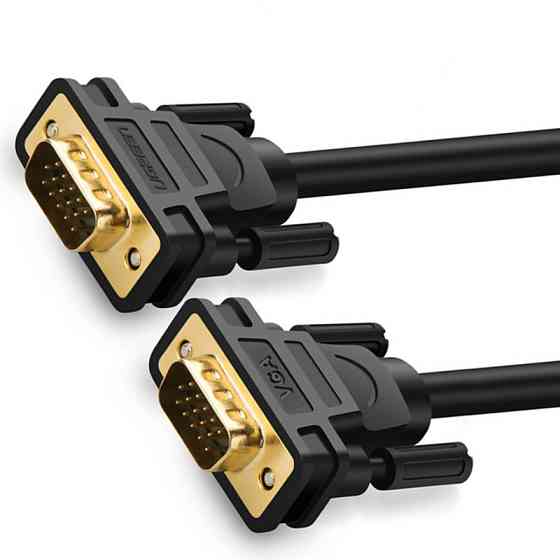 VGA кабель Ugreen 15-pin 1080p 11673 (Черный, 1м) Николаев