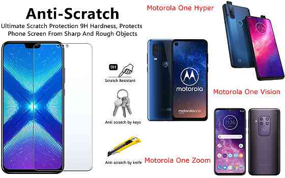 Защитное стекло NeoGlass для Motorola One Hyper, One Vision, One Zoom – ультрапрозрачное и устойчивое Киев