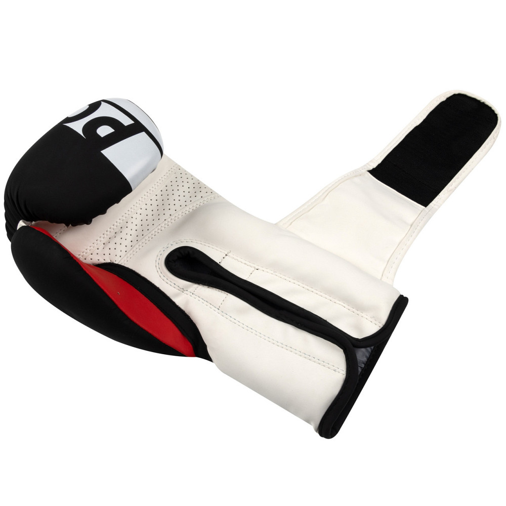 Боксерські рукавиці PowerPlay 3086 Matt Challenger Чорно-Білі 12 унцій Кам'янське - фото 6