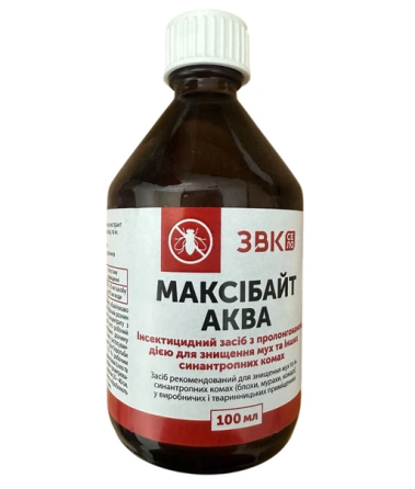 Средство для уничтожения мух и других синантропных насекомых “Максибайт Аква” 100 мл  ЗВК Винница