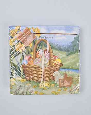 Салфетки бумажнае пасхальнае (ЗЗхЗЗ, 18шт)