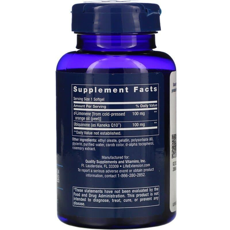 Коензим Q10 Life Extension CoQ10 Ubiquinone 100 мг 60 кап Київ - фото 2