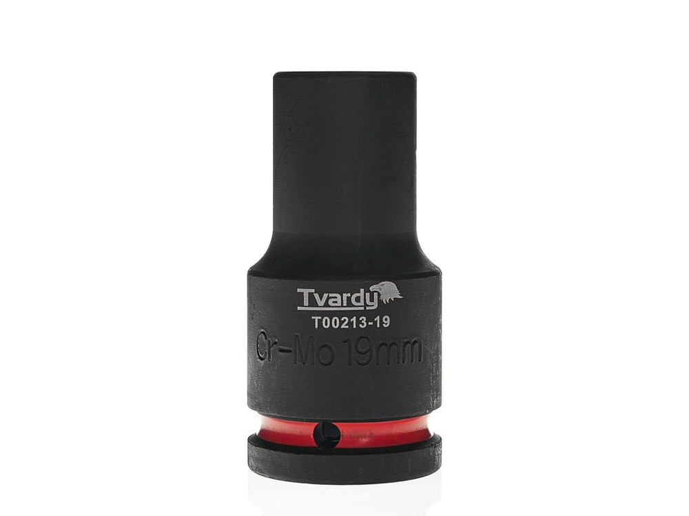 Головка ударна "Tvardy" з хром-молібденової сталі (Cr-Mo)  3/4"  6-гранна довга 19 мм Киев - изображение 1