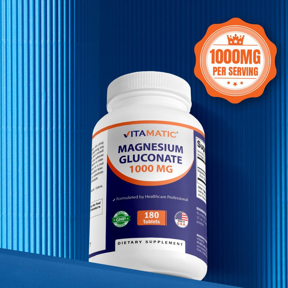 Magnesium Gluconate, 1,000 mg, 180 Tablets Луцк - изображение 3