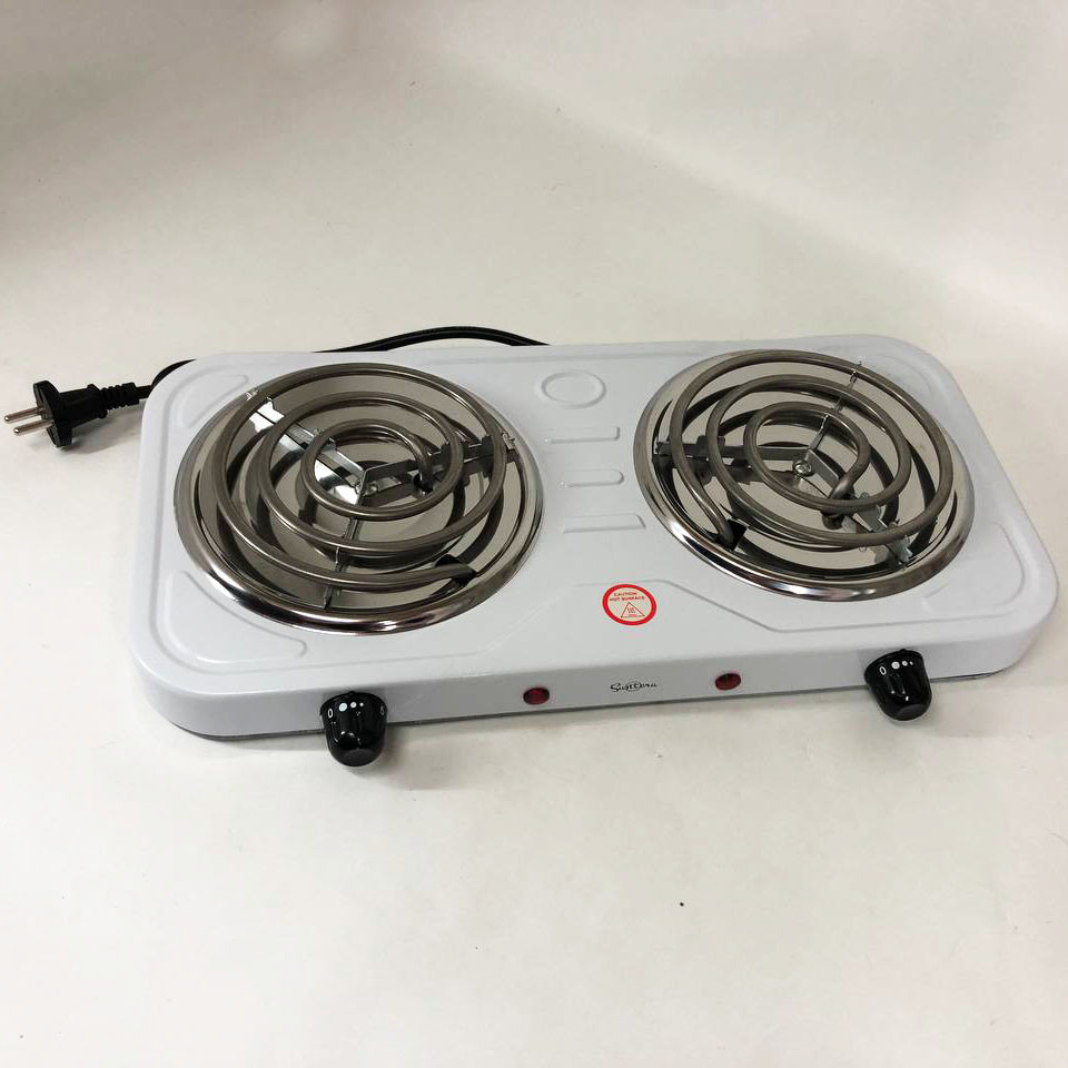 Двойная электроплита с двумя конфорками Suntera DP-1915 2000 Вт, Компактная настольная плита UK-20 Львов - изображение 6