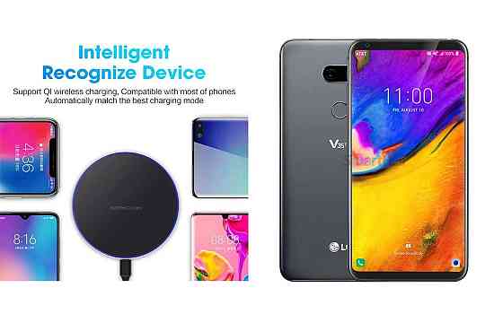Беспроводное зарядное устройство Copper до 30W для Infinix Note 40, Note 40 Pro, USB-C, LED Киев
