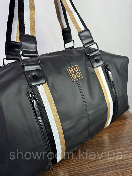 Чоловіча брендова дорожня, спортивна сумка HUGO (29001) Київ - фото 2