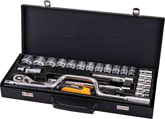 Набор торцевых насадок MASTERTOOL PROFI CrV 1/2